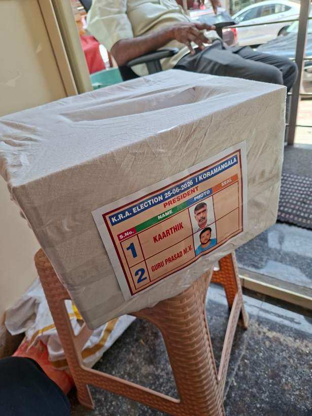 Sealed ballot box, election day